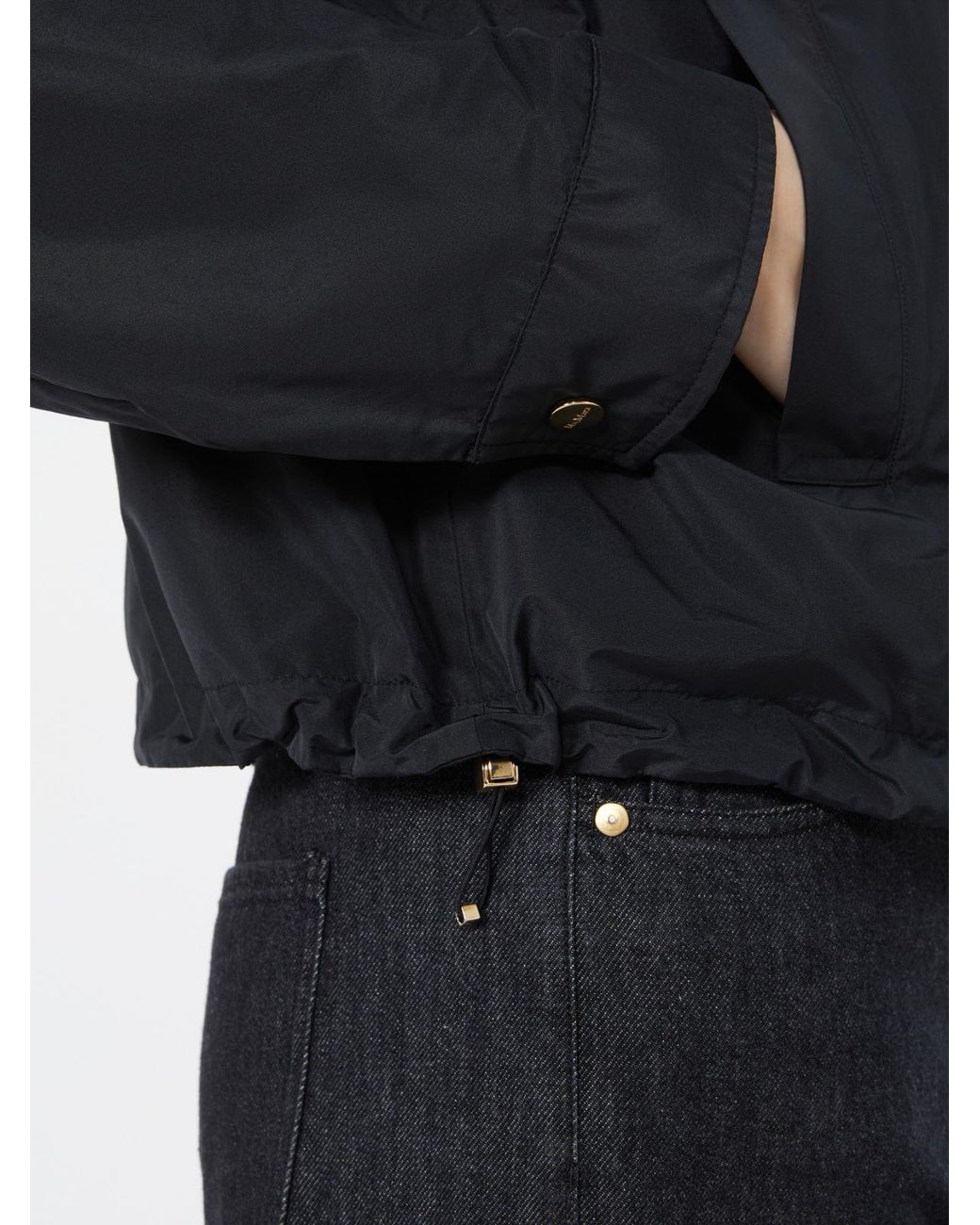 Max Mara Black Sandra Waterproof Jacket