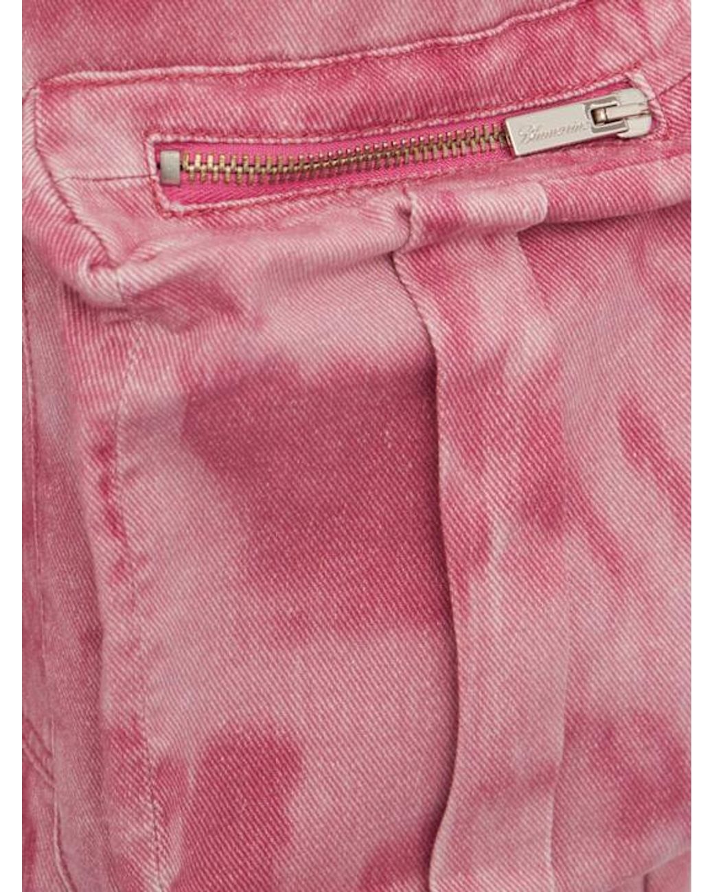 Blumarine Pink Simple Cargo Pants
