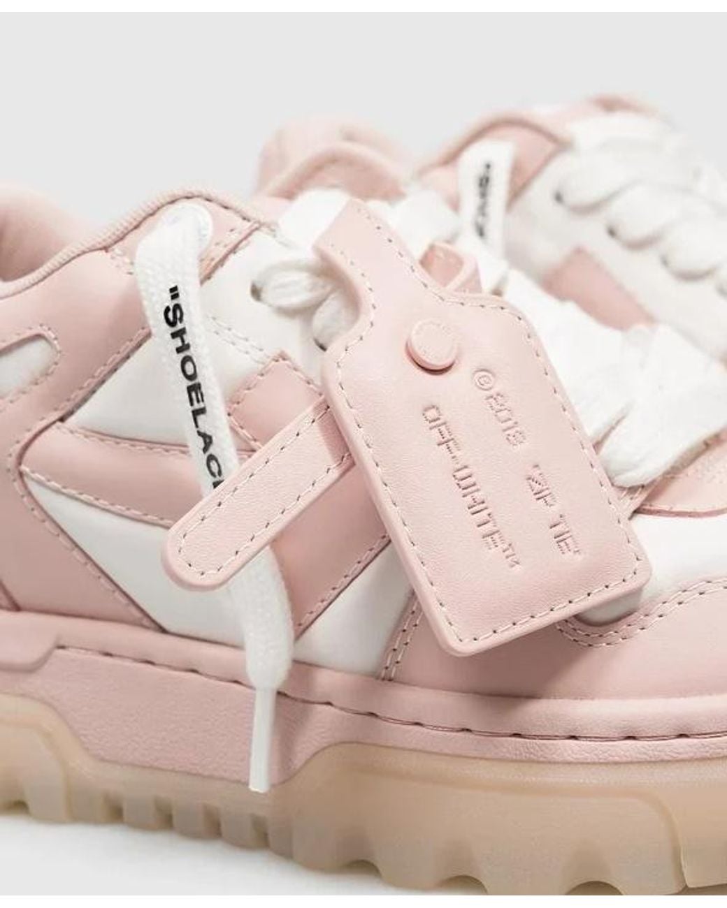 Off-White c/o Virgil Abloh Pink Lace-Up Sneakers