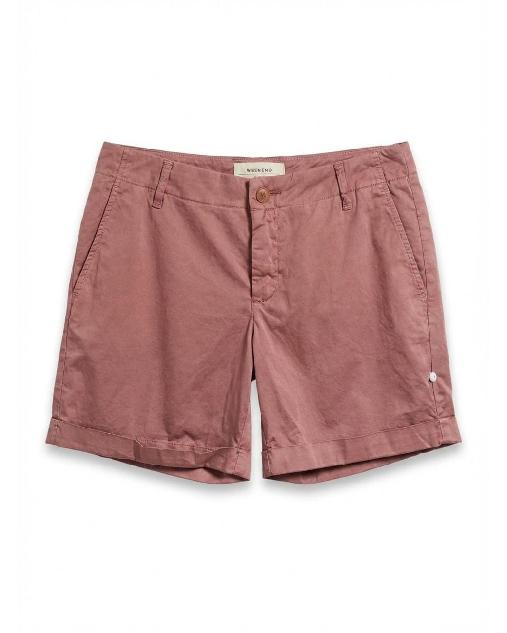 Weekend by Maxmara Brown Belt-Loop Shorts