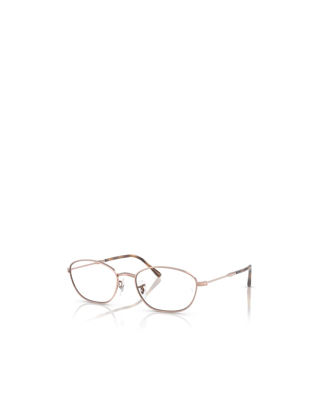 Ray-Ban White Geometrically Framed Flat Mirror