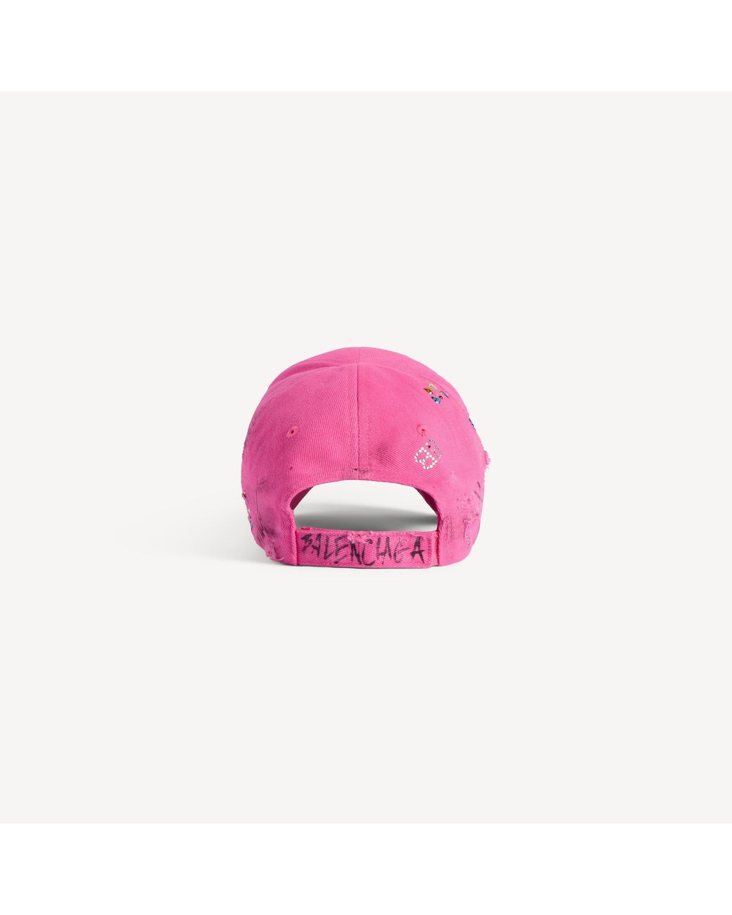 Balenciaga Pink Upcycled Cap for men