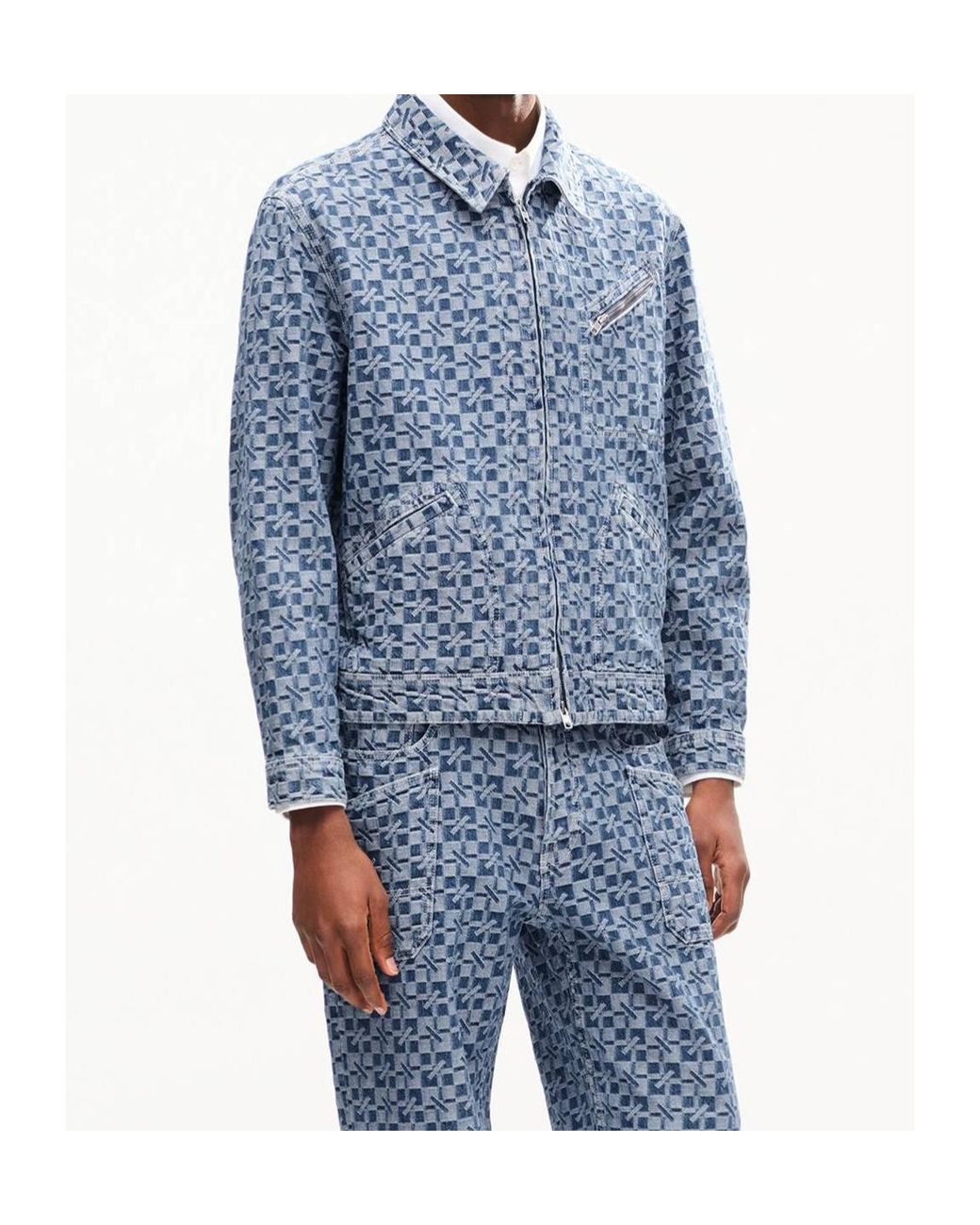 KENZO Blue 'Gram' Utility Jacket for men