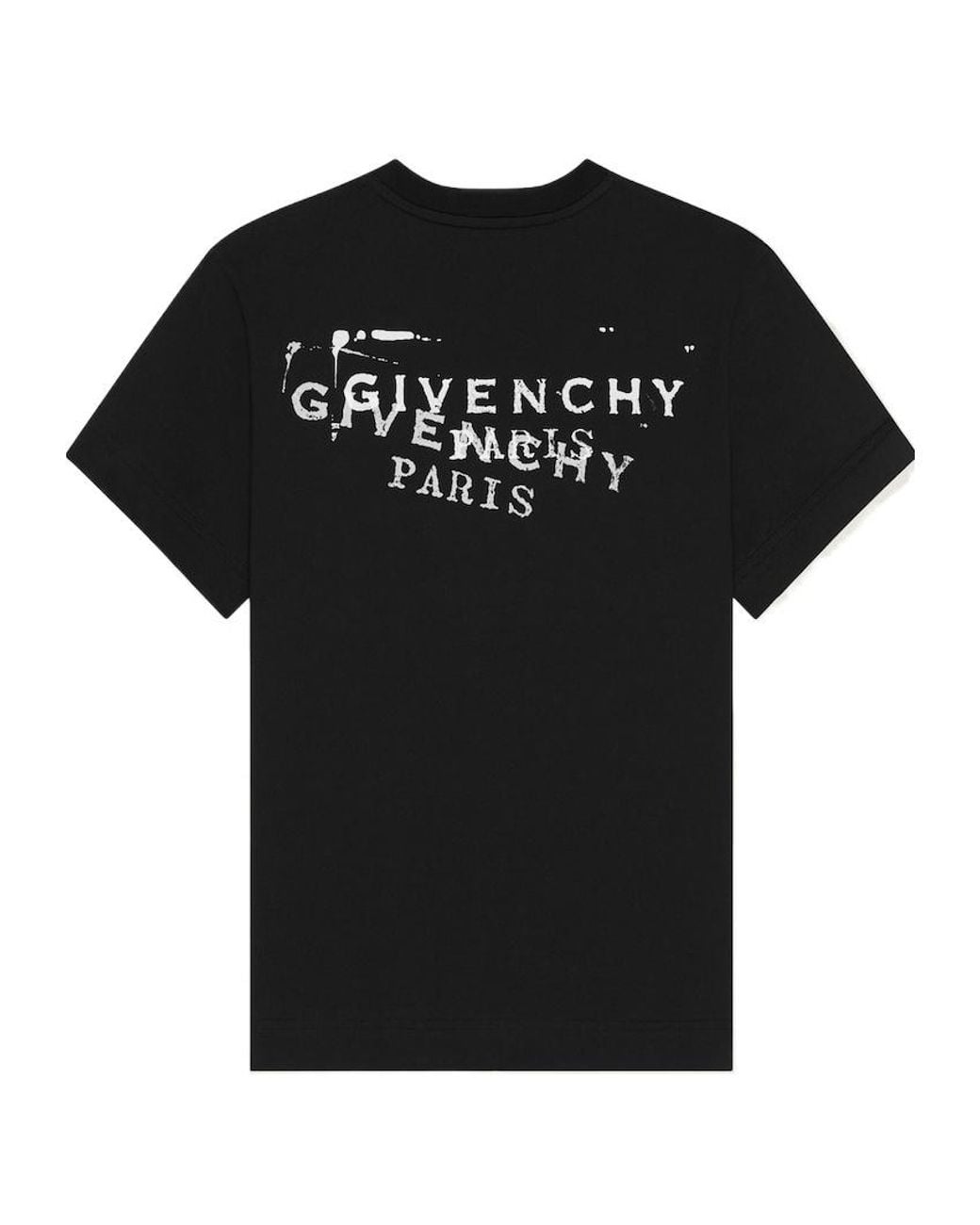 Givenchy Black Logo Printed Crewneck T-Shirt