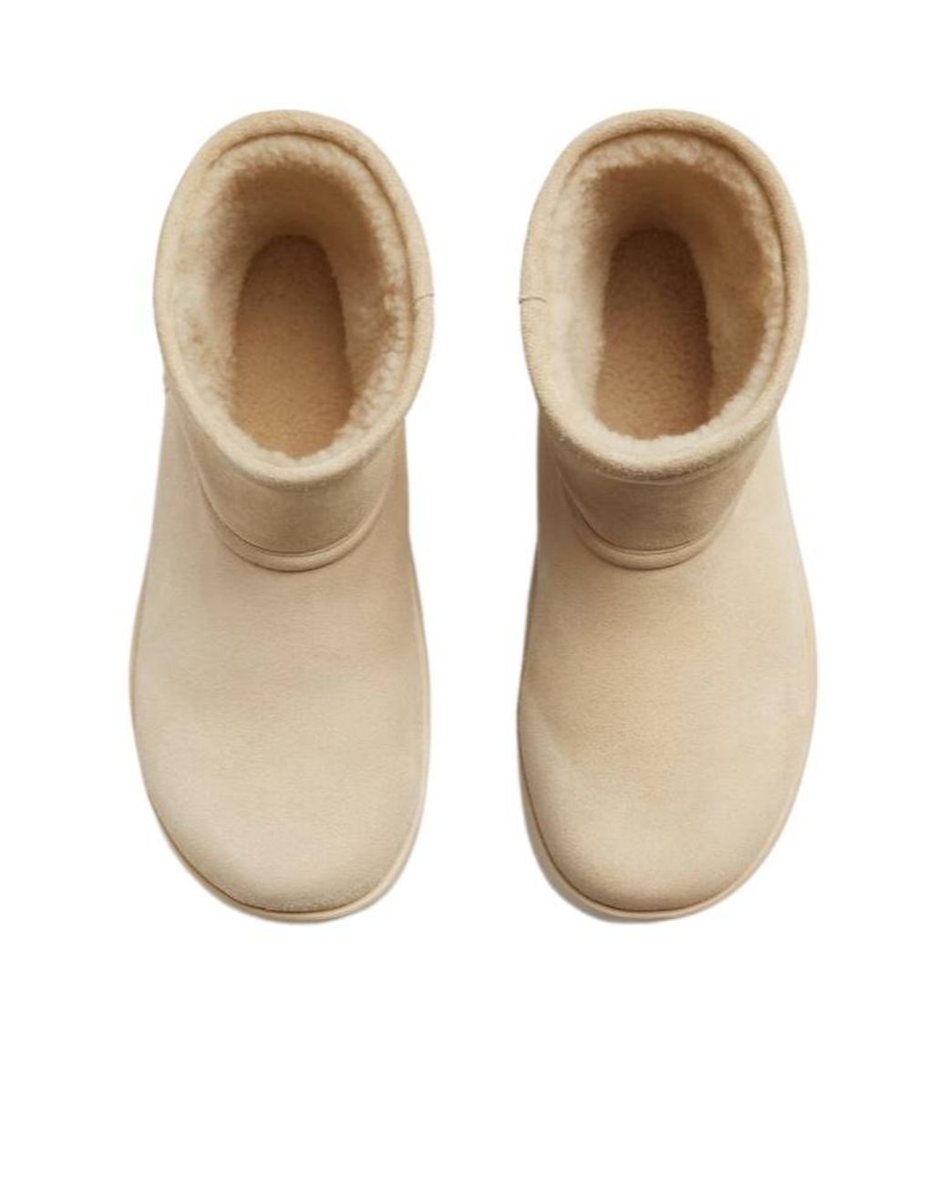 Bottega Veneta Natural Suede Snow Boots