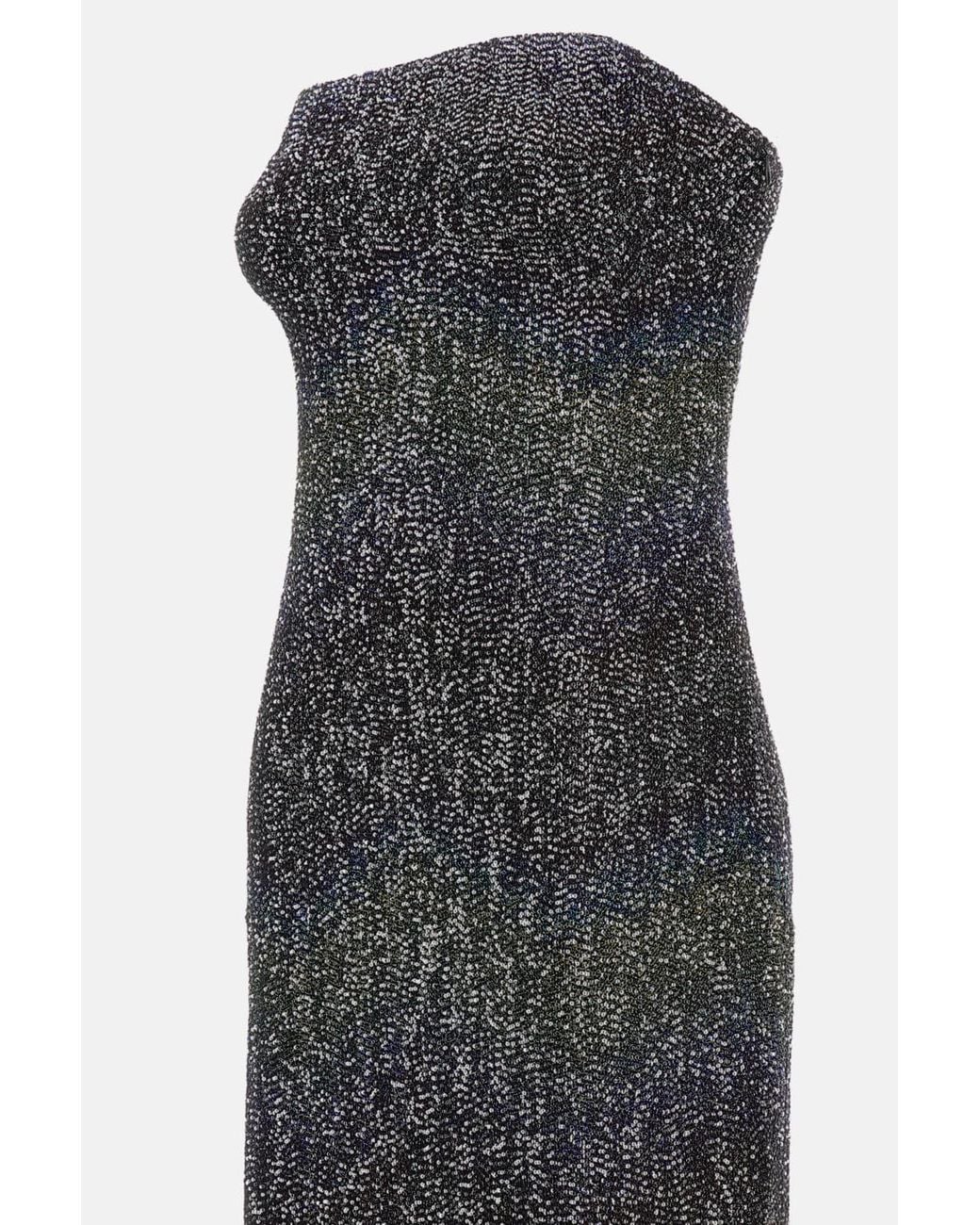 Missoni Black Sequined Strapped Mini Dress