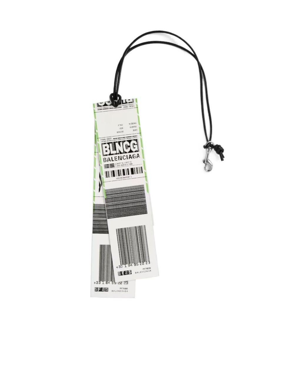 Balenciaga White Charm/Keychain Baggage Sticker for men