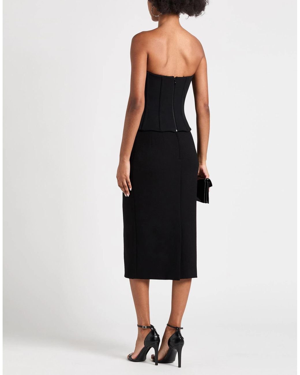 Dolce & Gabbana Black Solid-Colored Pencil Skirt