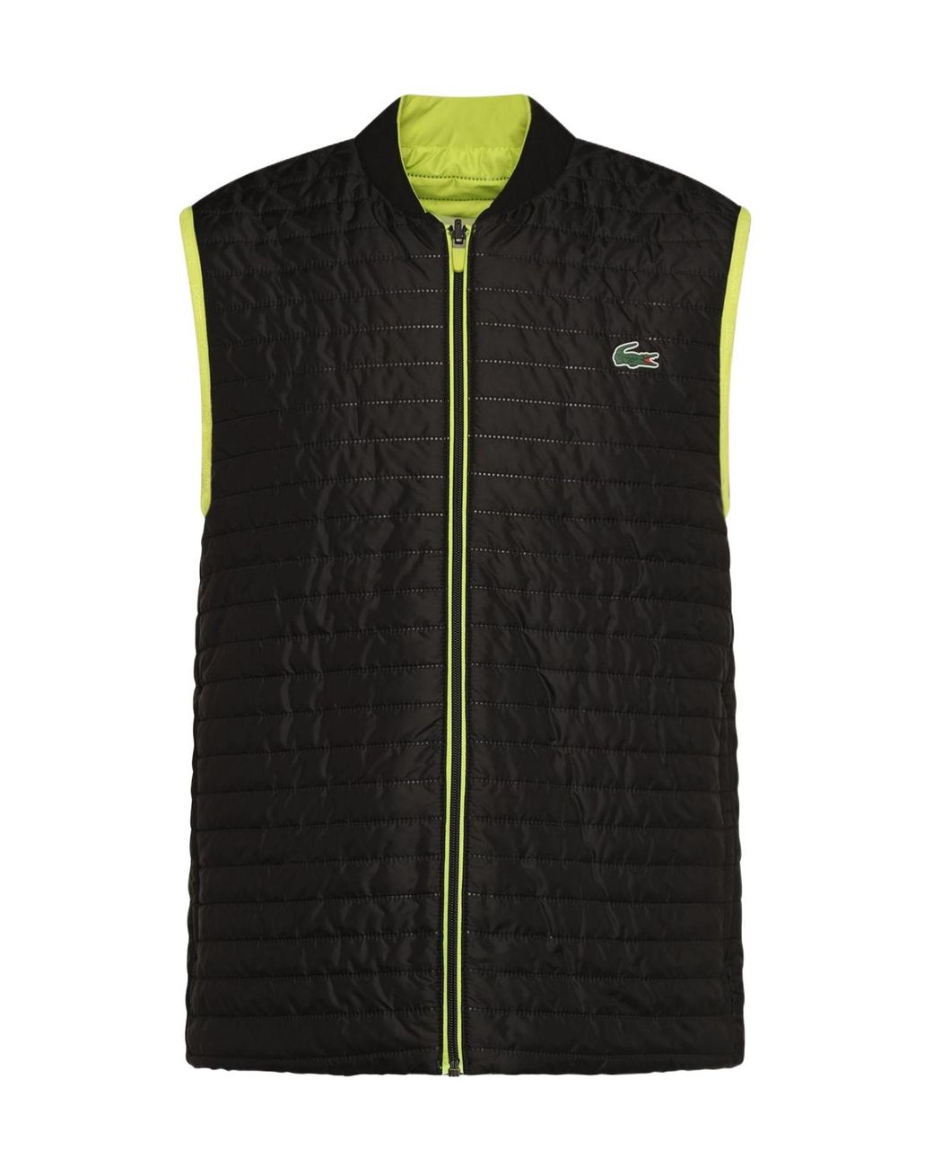 Lacoste Black Stand Collar Zip-Up Jacket for men