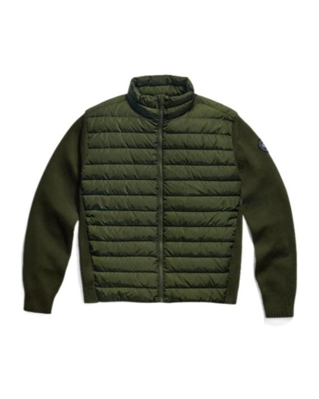 Canada Goose Green Hybridge Flavio Quilted Jacket for men