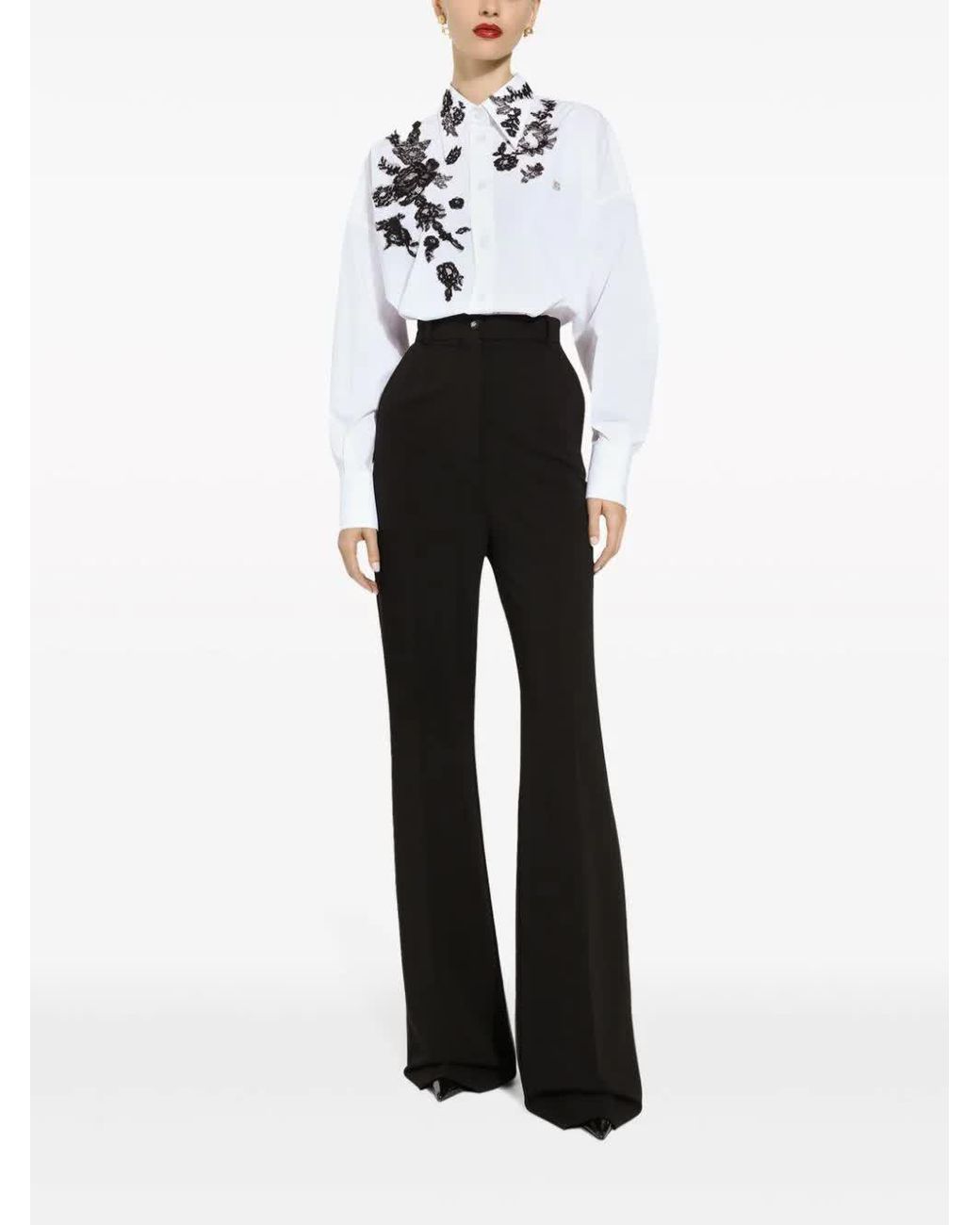 Dolce & Gabbana Black Flared Pants
