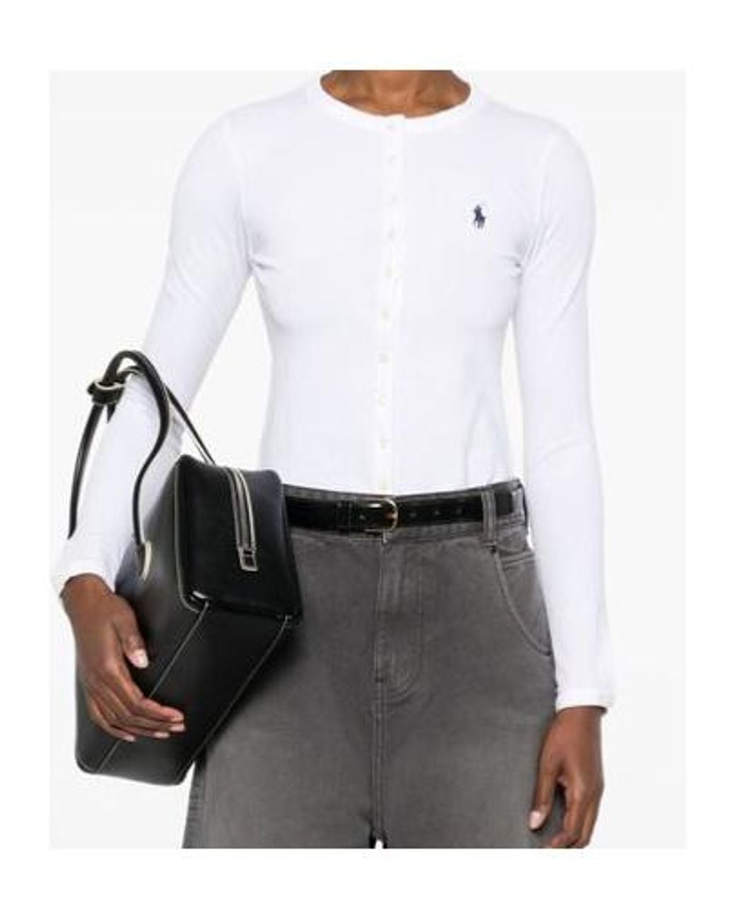 Polo Ralph Lauren White Polo Pony-Embroidered Shirt
