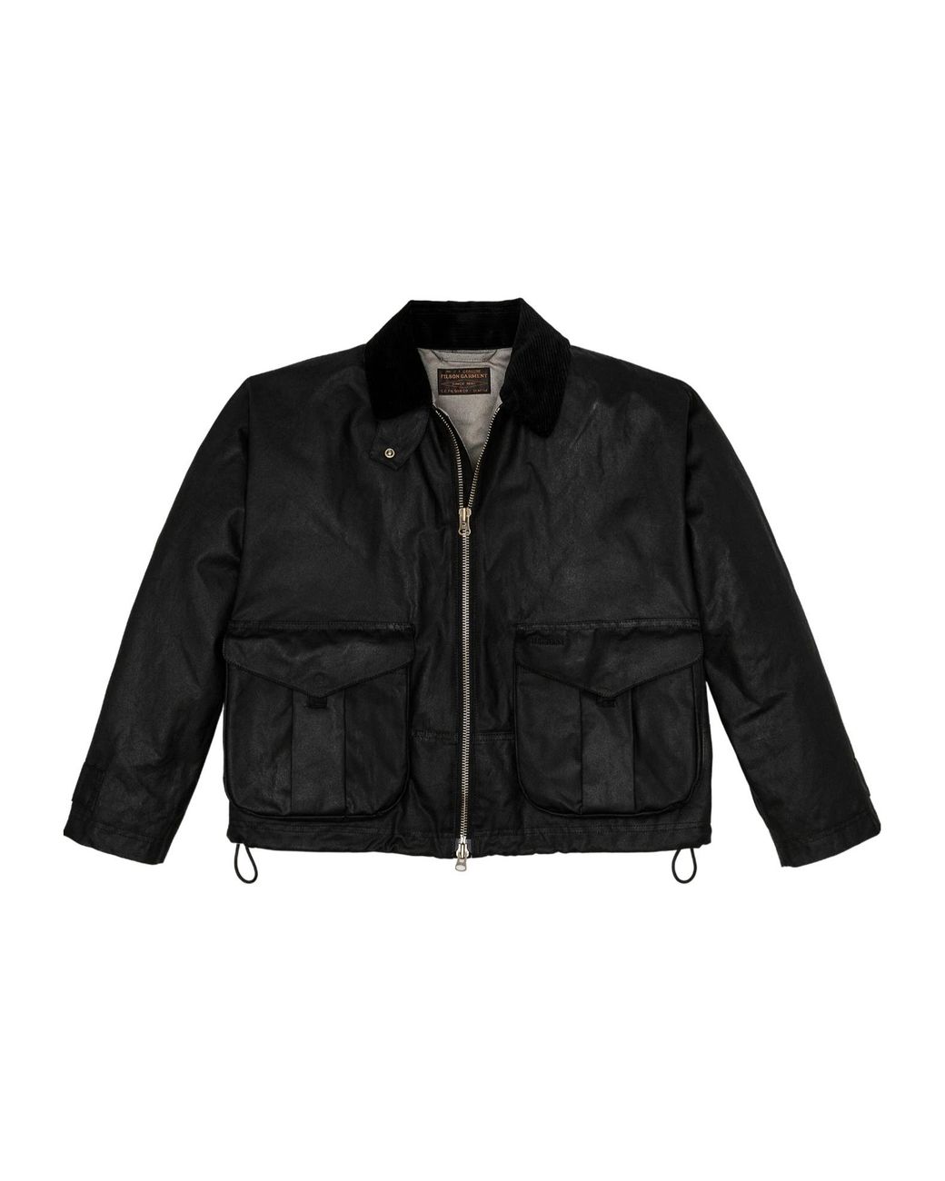 Filson Black Shelter Lightweight Waxed Jacket