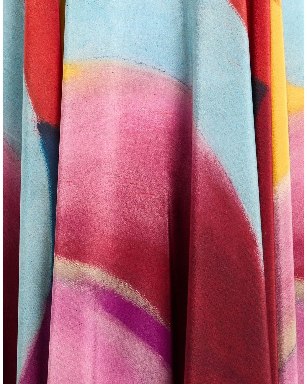 Chloé Red Brick Maxi Dress Silk