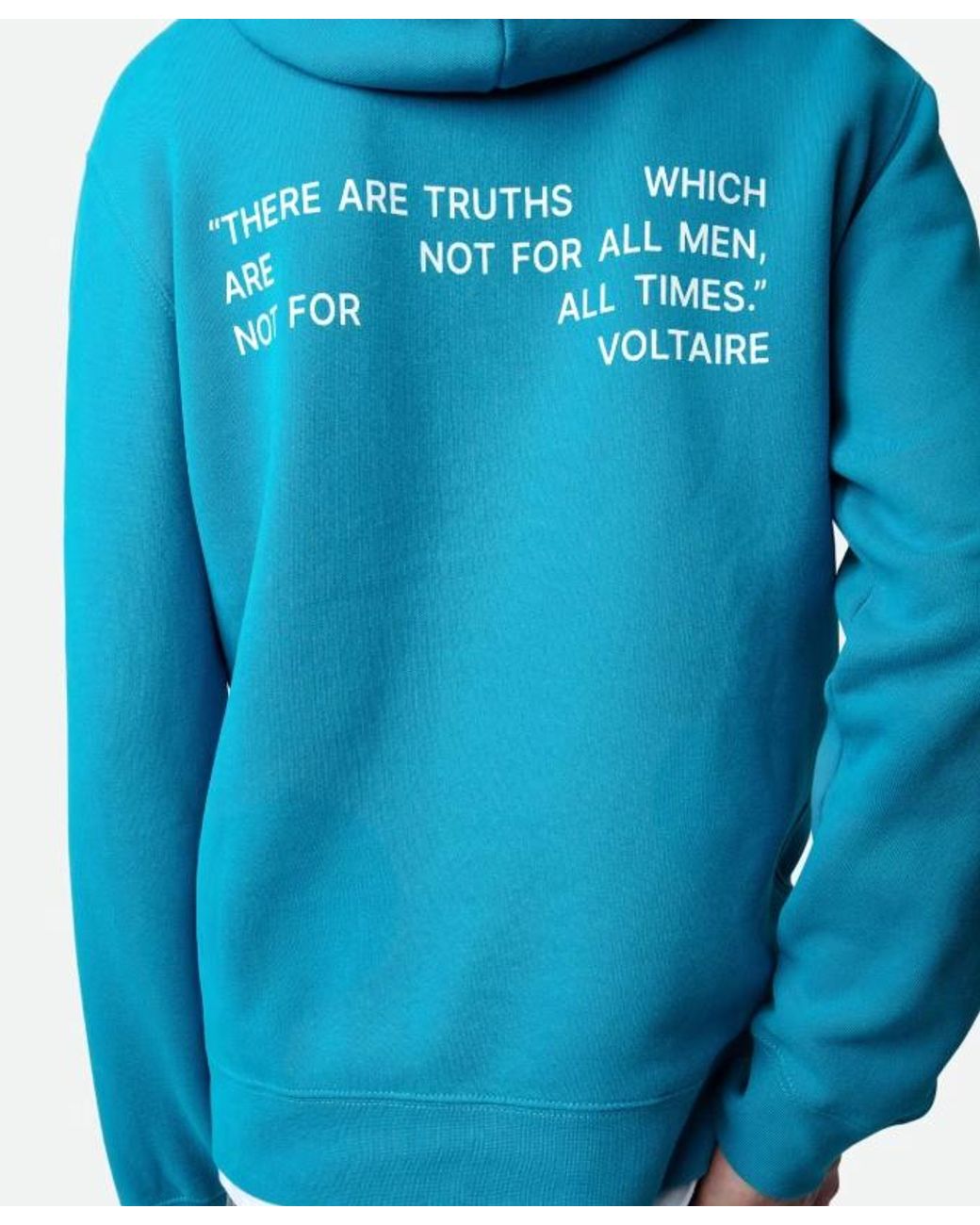 Zadig & Voltaire Blue Sanchi Photograph-Print Cotton Hoodie for men