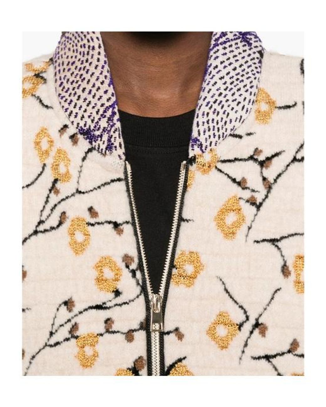 Forte_forte Natural Long-Sleeve Zip-Fastening Cardigan