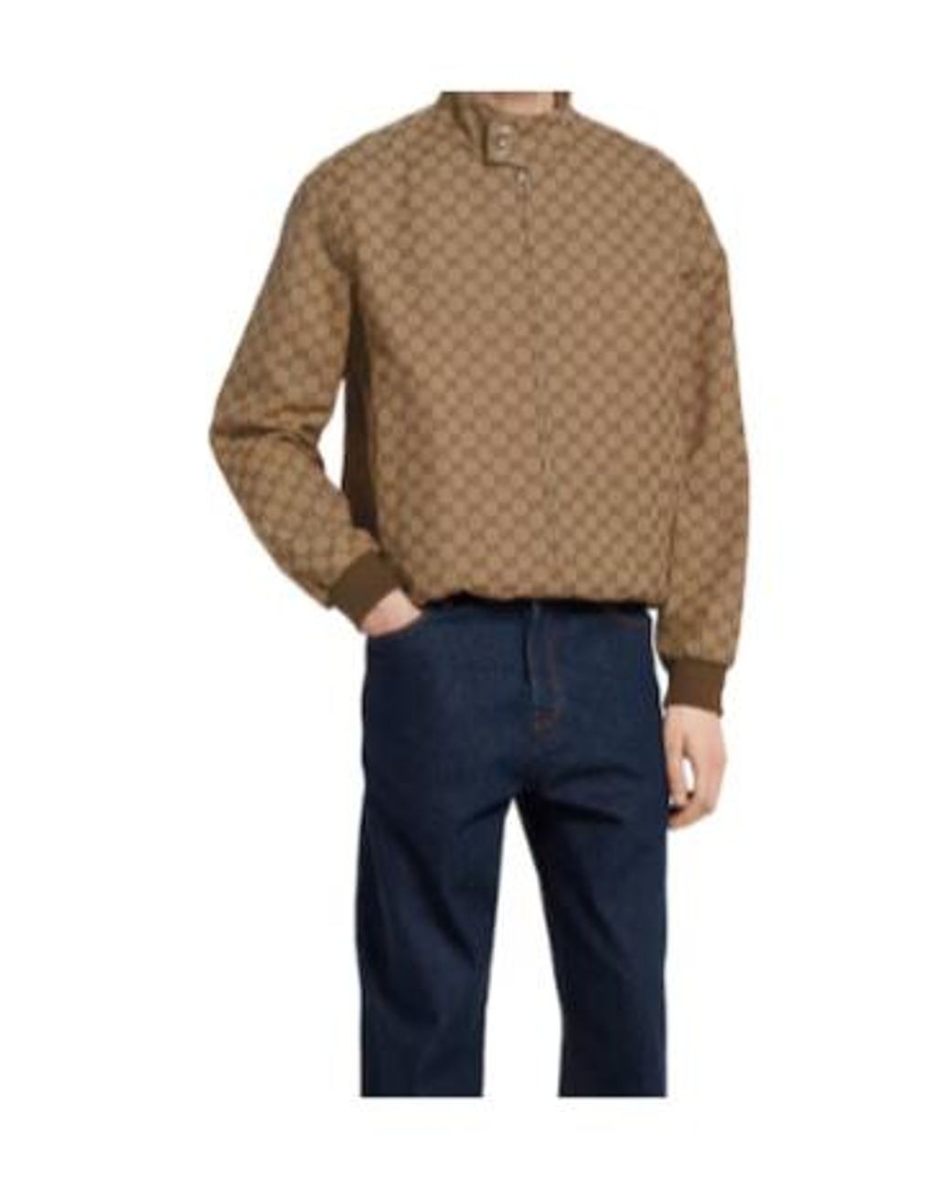 Gucci Natural Gg Fabric Jacket for men