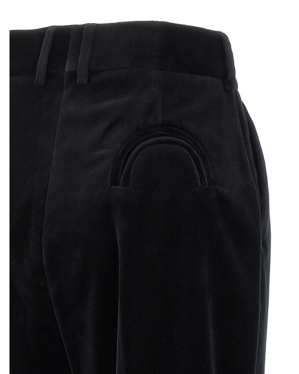 Blazé Milano Black Blazé Milano Pleated Velvet Pants