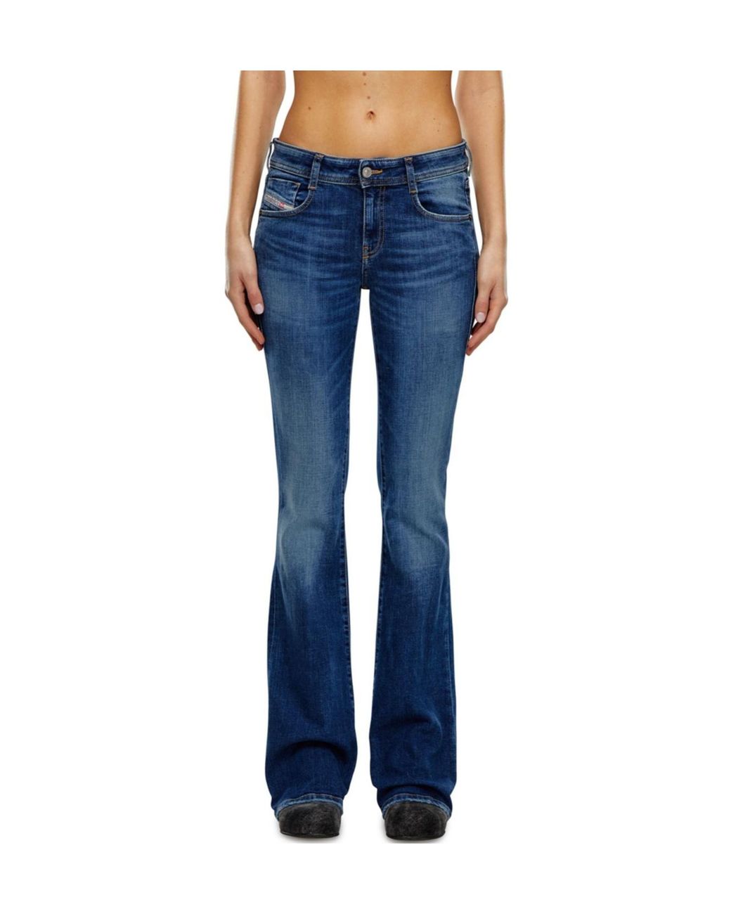 DIESEL Blue Belt Ring Jeans