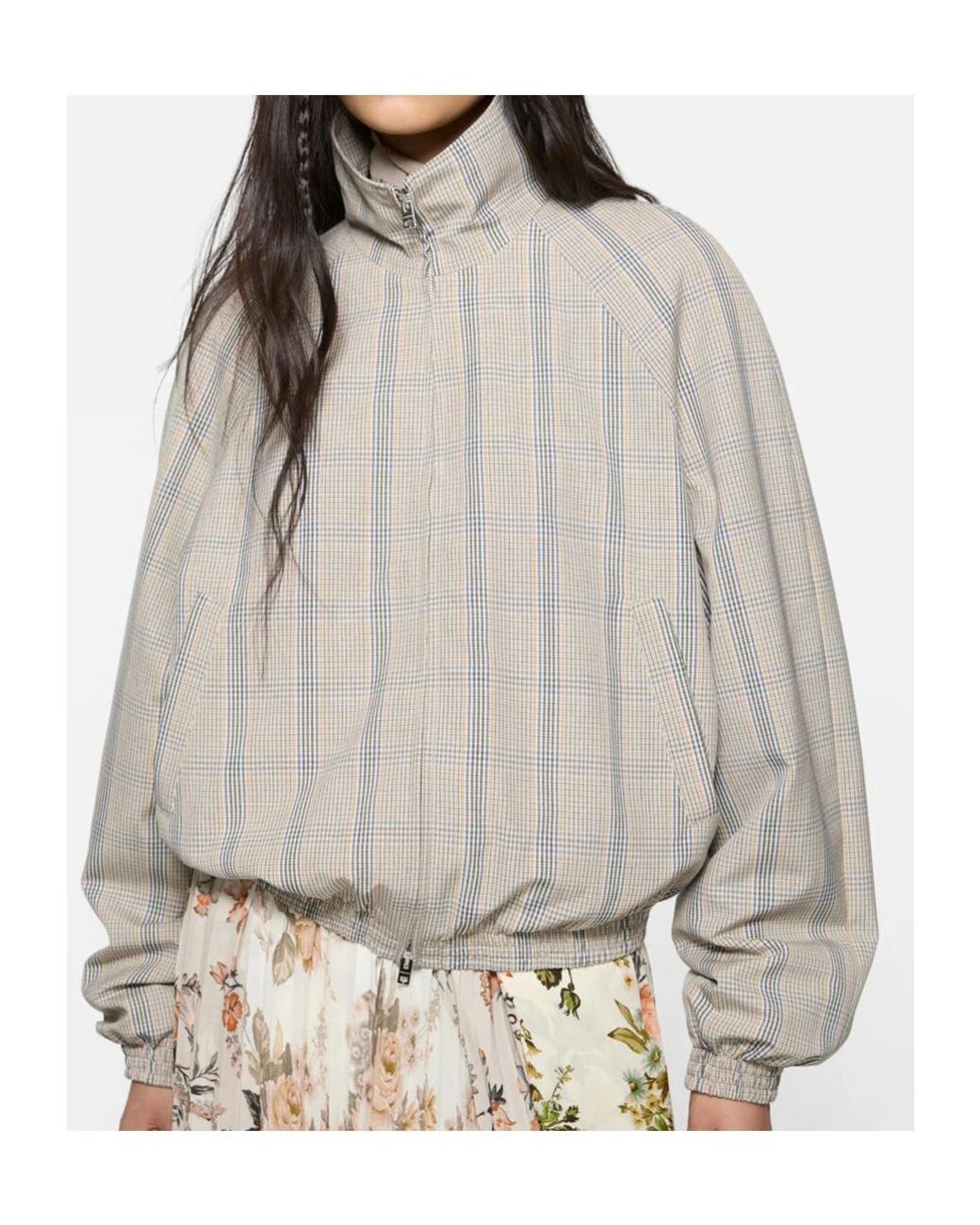 Acne Natural Lightweight Check Jacket