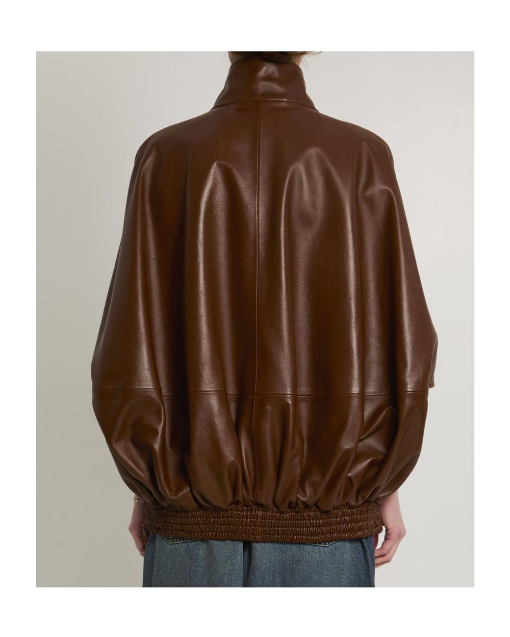 Balenciaga Brown Cooon Bomber Jacket