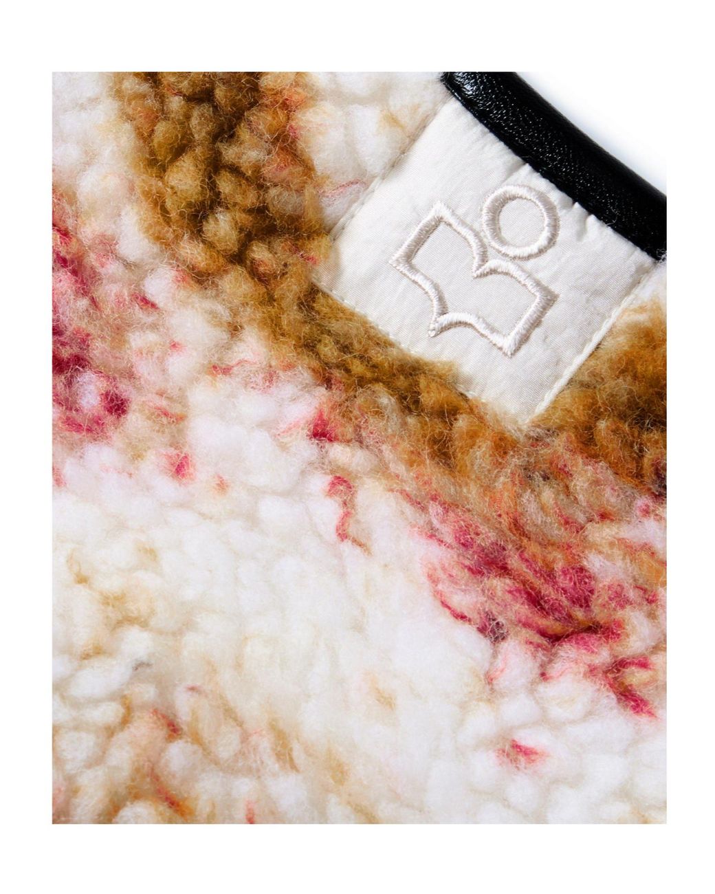 Isabel Marant Red Patterned Fleece Jacket