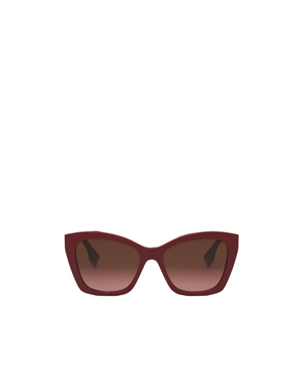 Fendi Brown Eyewear Butterfly Frame Sunglasses