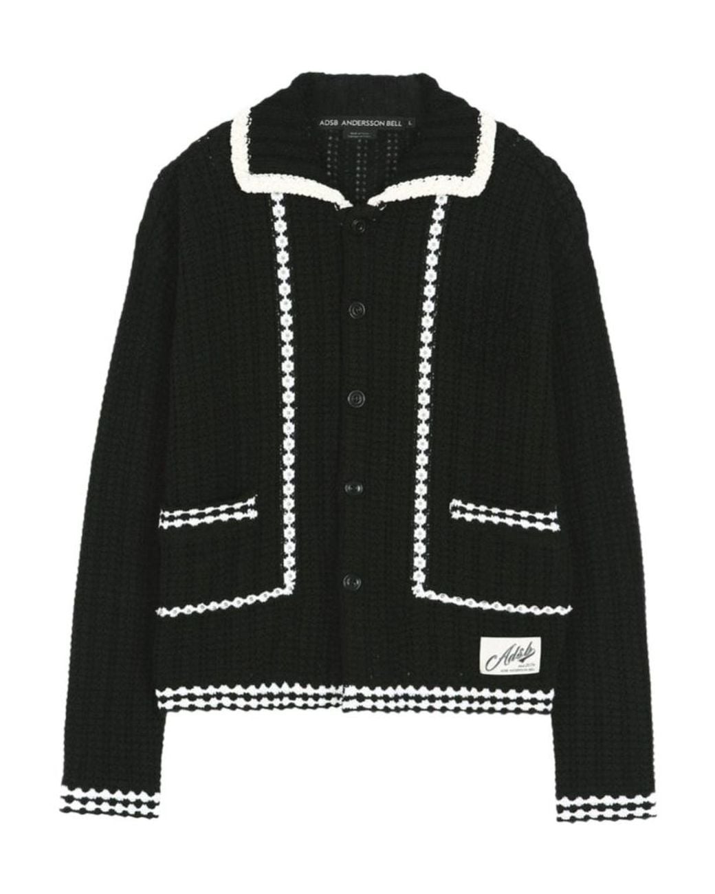 ANDERSSON BELL Black Fantasia Cardigan for men