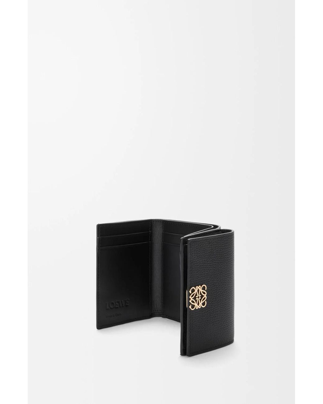 Loewe Black Anagram Trifold Wallet