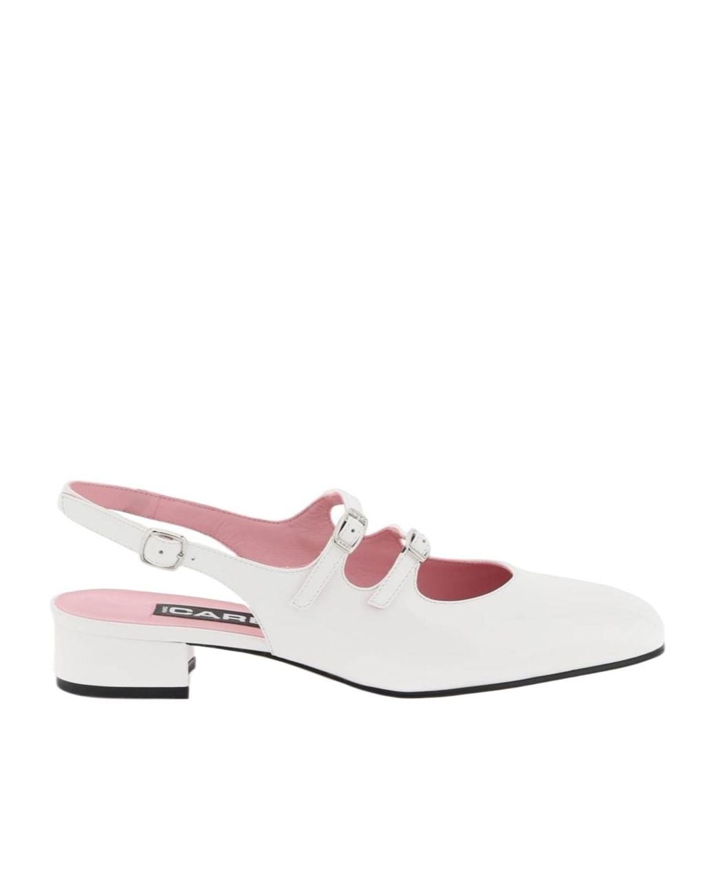 CAREL PARIS Pink Carel Peche Patent Flat Shoes
