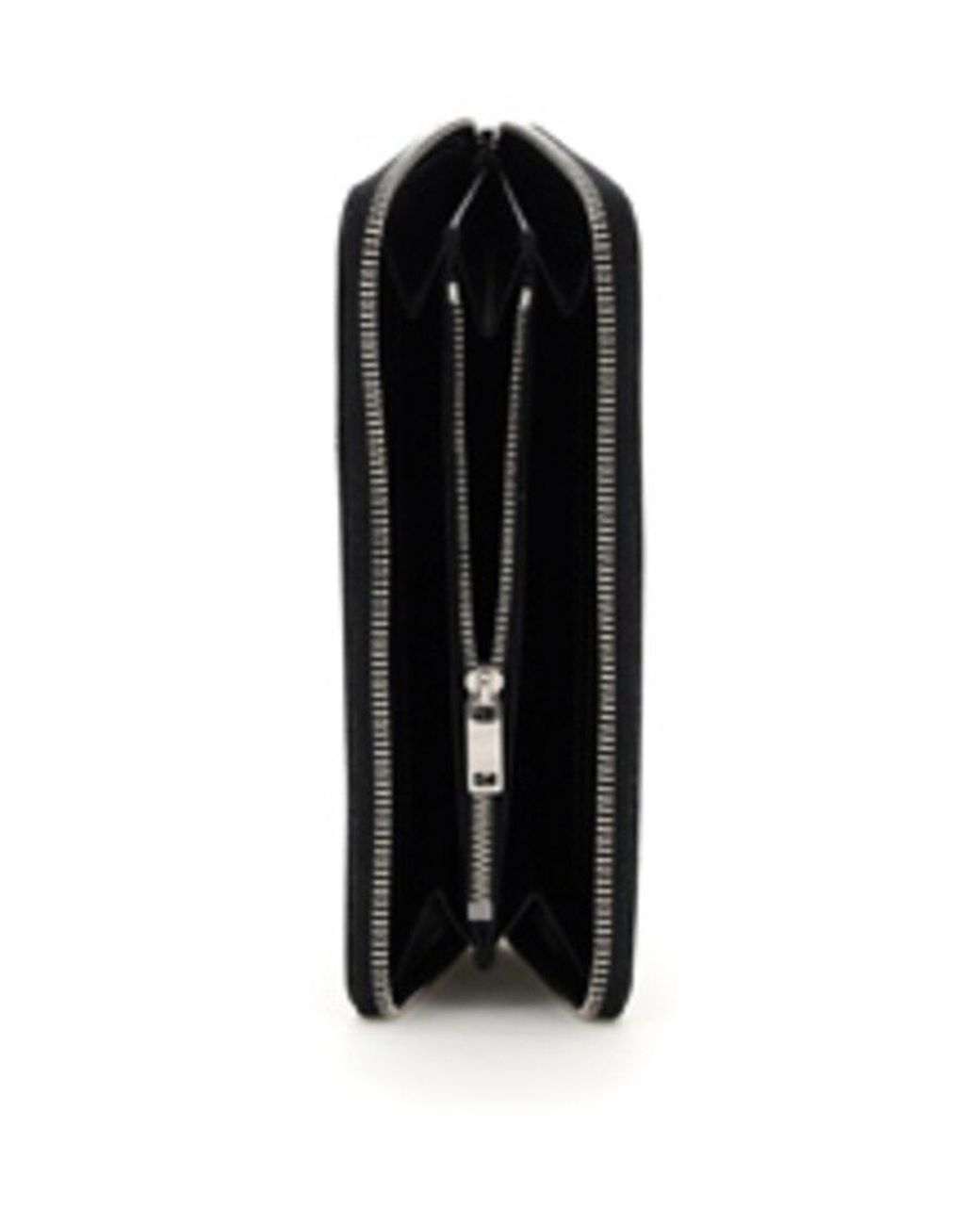 Saint Laurent Black Leather Logo-Plaque Wallet for men