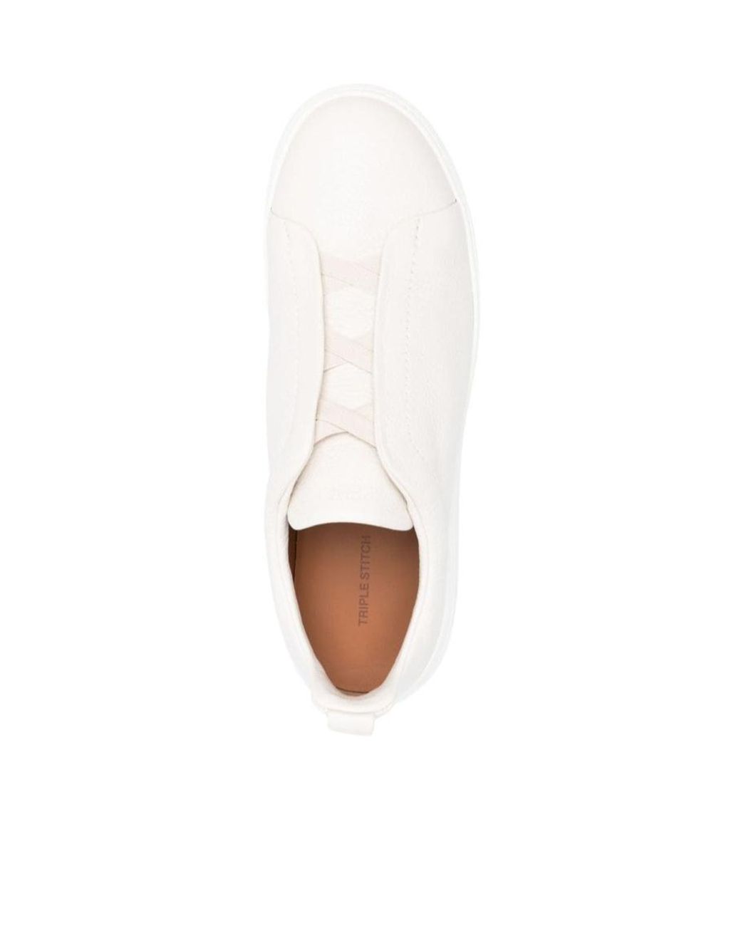 Zegna Natural Triple Stitch Sneakers for men