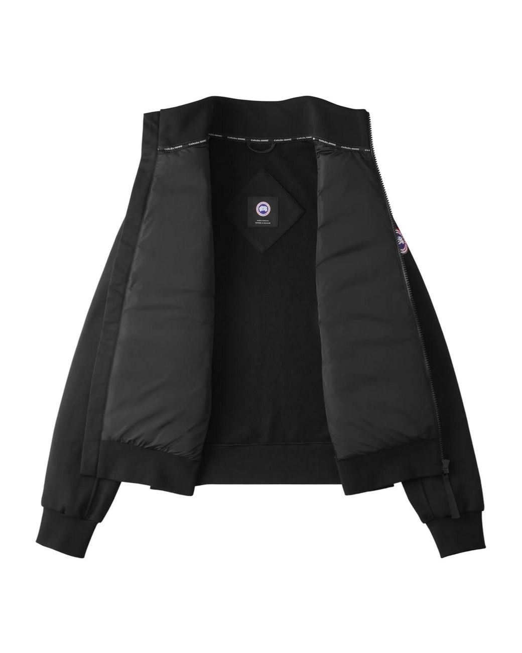 Canada Goose Black Hybridge Huron Full-Zip Jacket for men