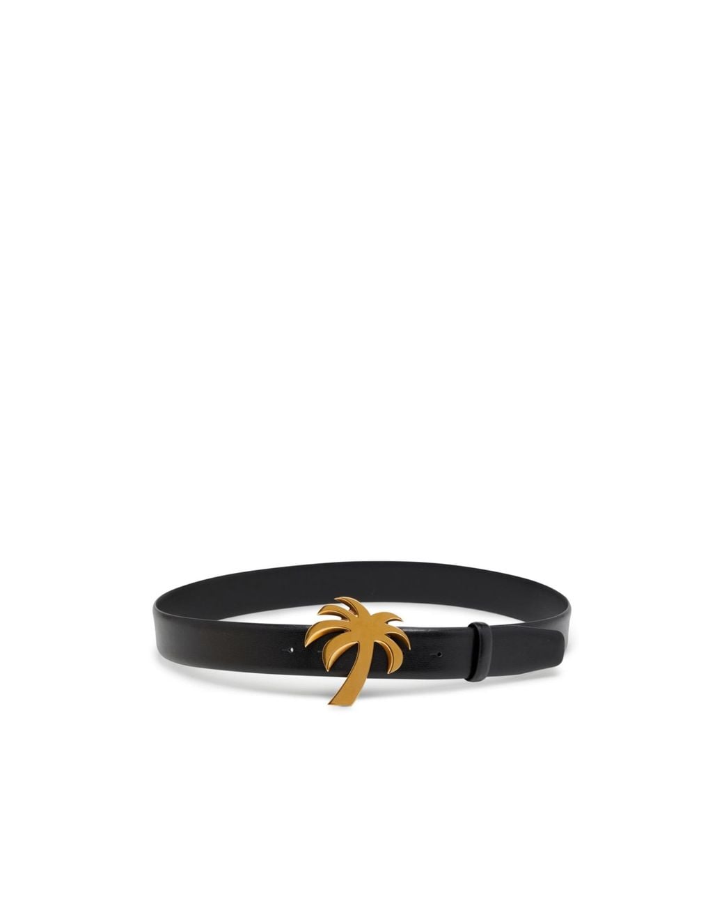 Palm Angels White Palm Buckle Belt for men