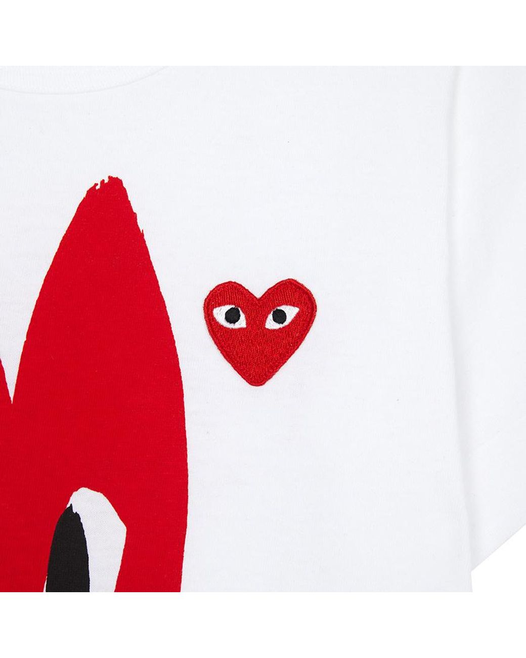 Comme des Garçons Red Short-Sleeved T-Shirt