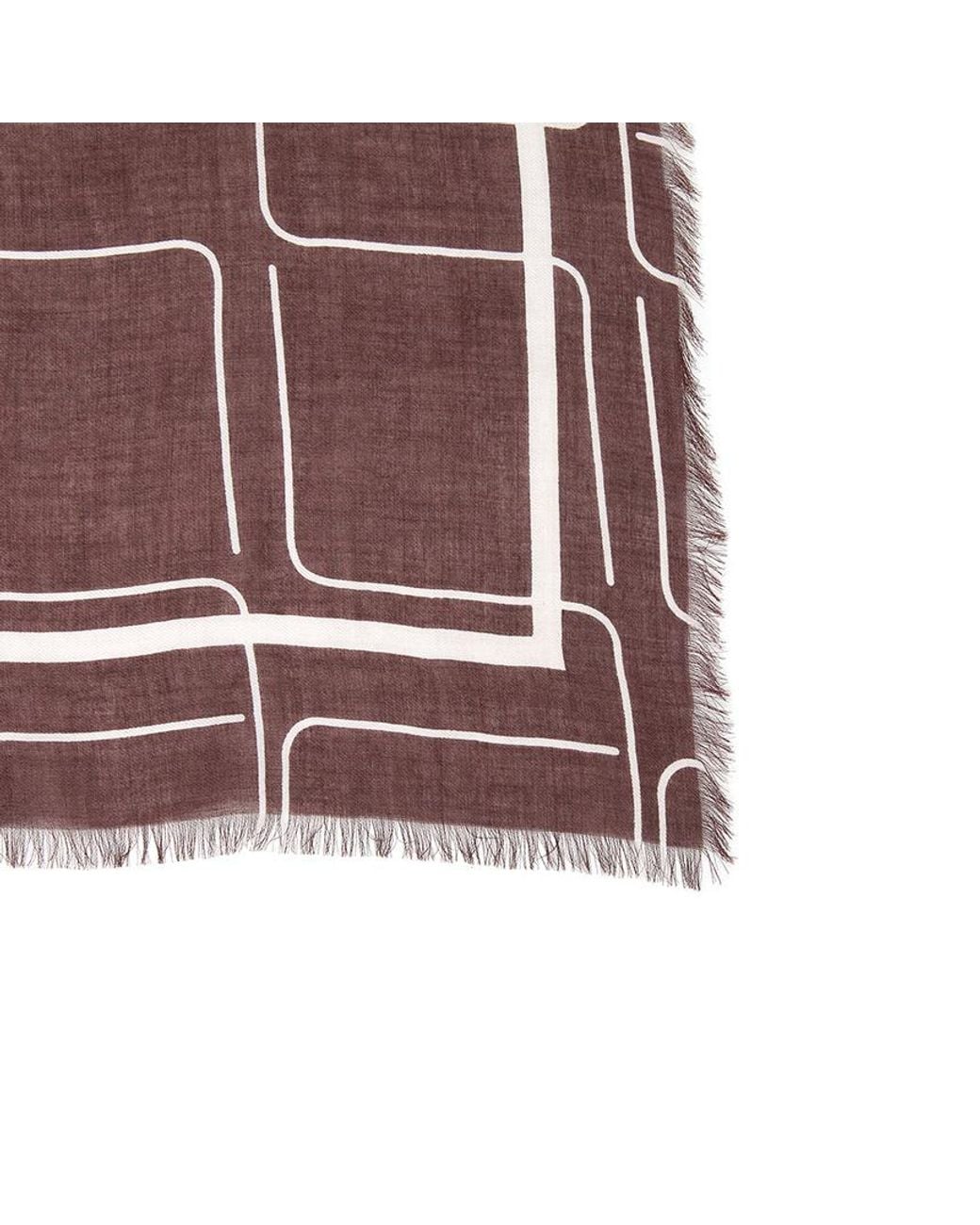 Max Mara Purple Patterned Scarf