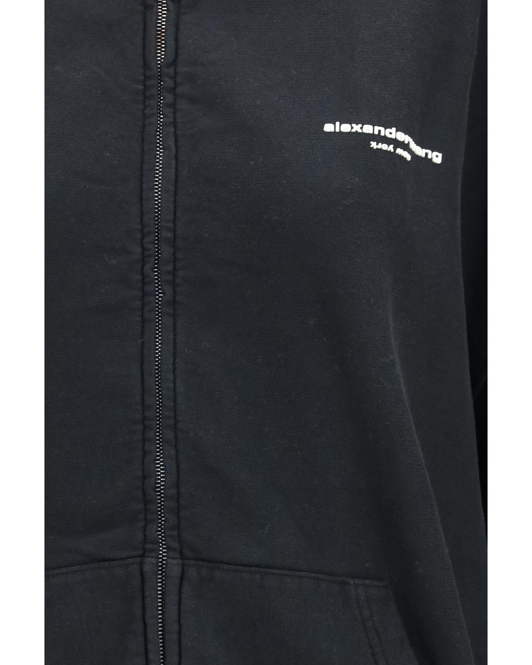 Alexander Wang Blue Oversized Zip-Up Hoodie