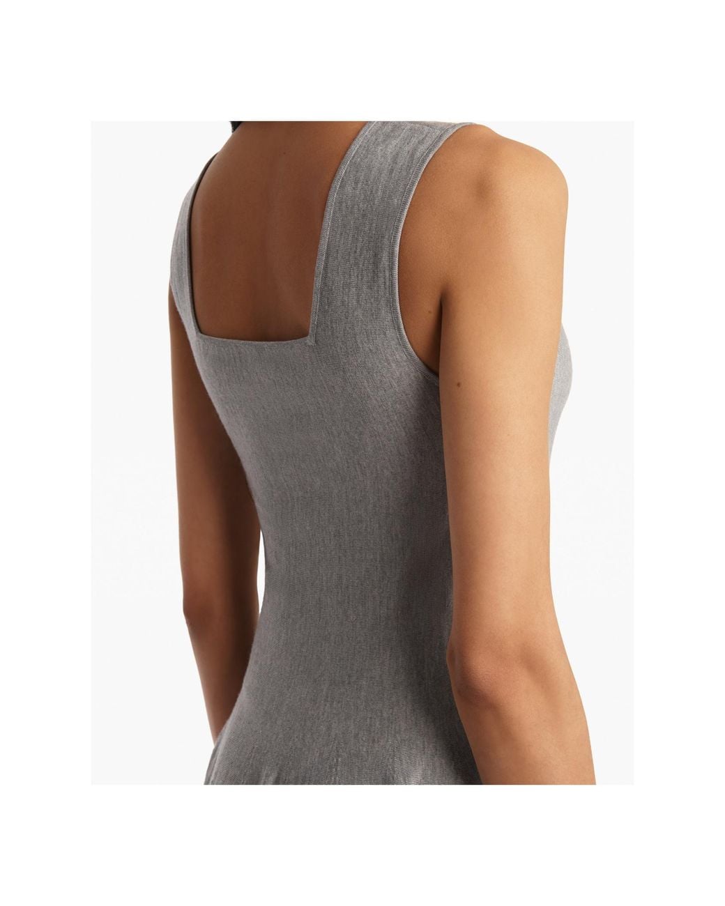 Khaite Gray Jodie Midi Dress