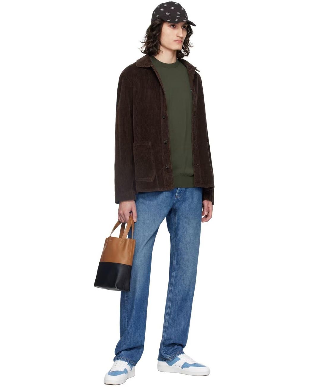 A.P.C. Black Small Cabas Maiko Tote Bag for men