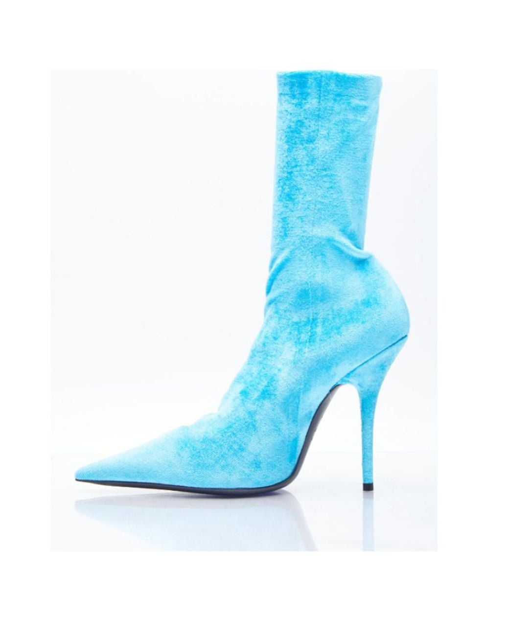 Balenciaga Blue Knife Heeled Ankle Boots
