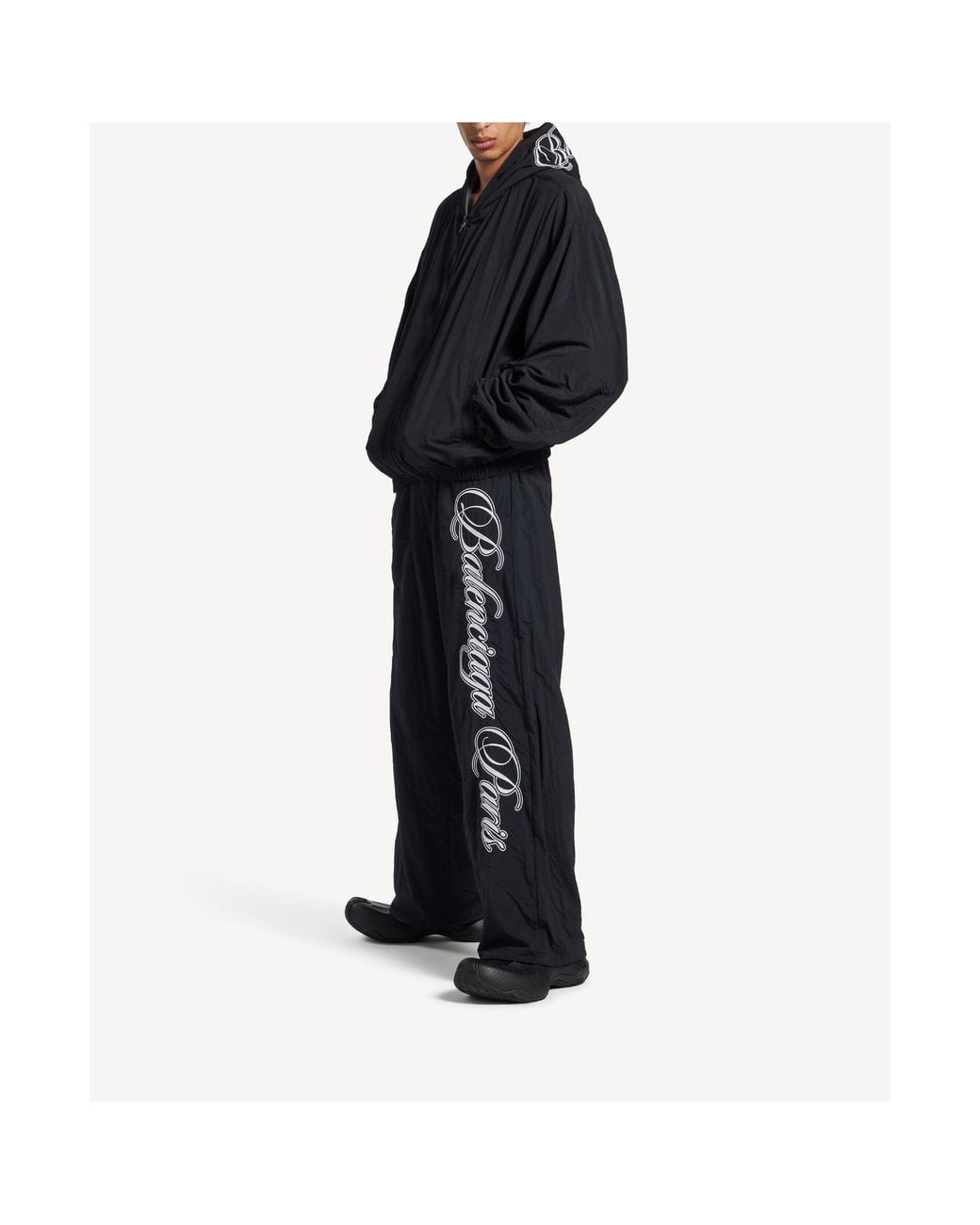 Balenciaga Black Drawstring Reversible Sweatpants for men