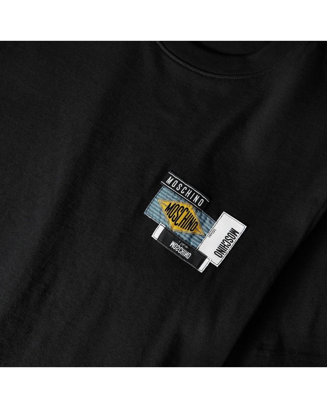 Moschino Black Crewneck Shortsleeve Tshirt for men