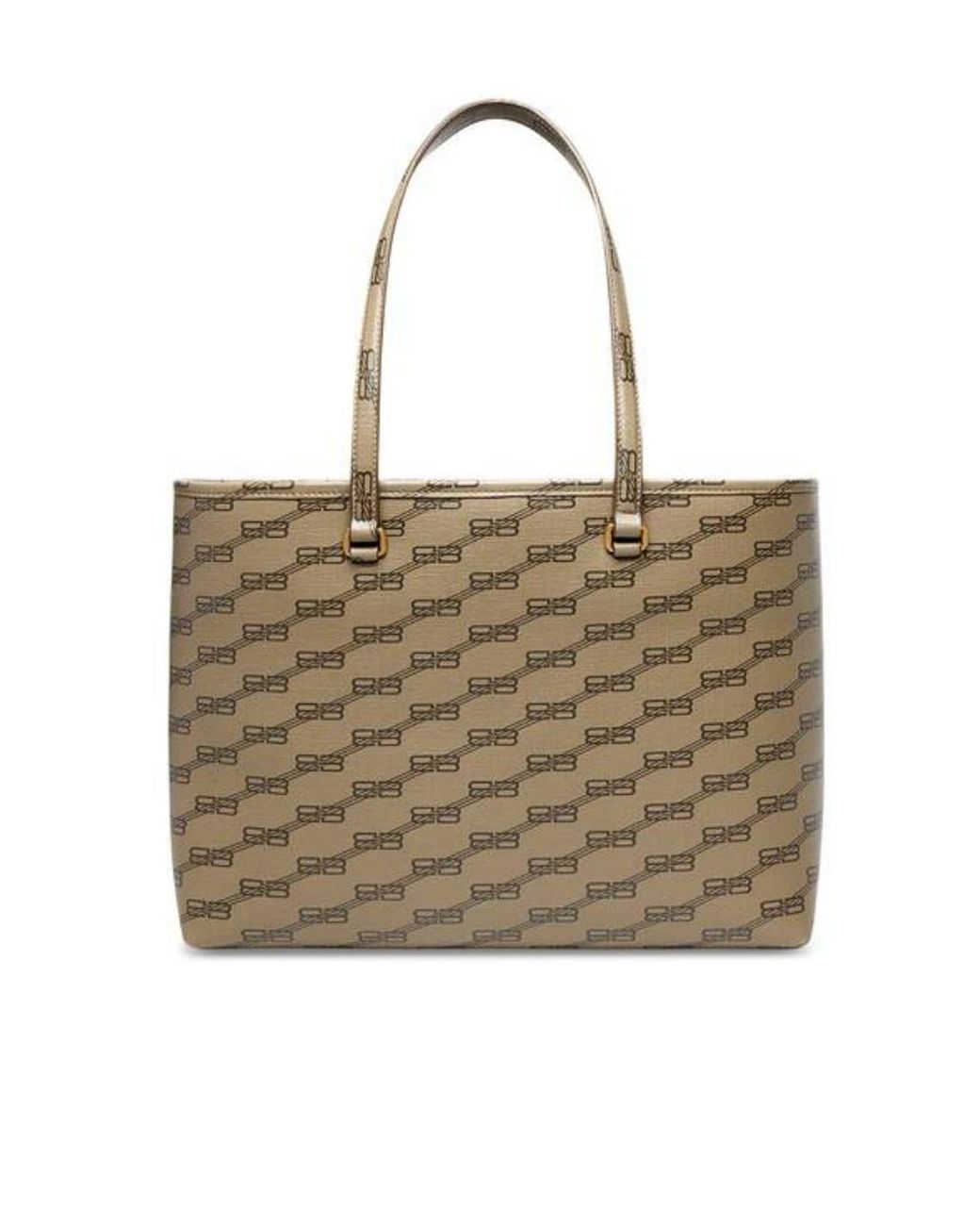 Balenciaga Natural Signature Bb Canvas Tote Bag