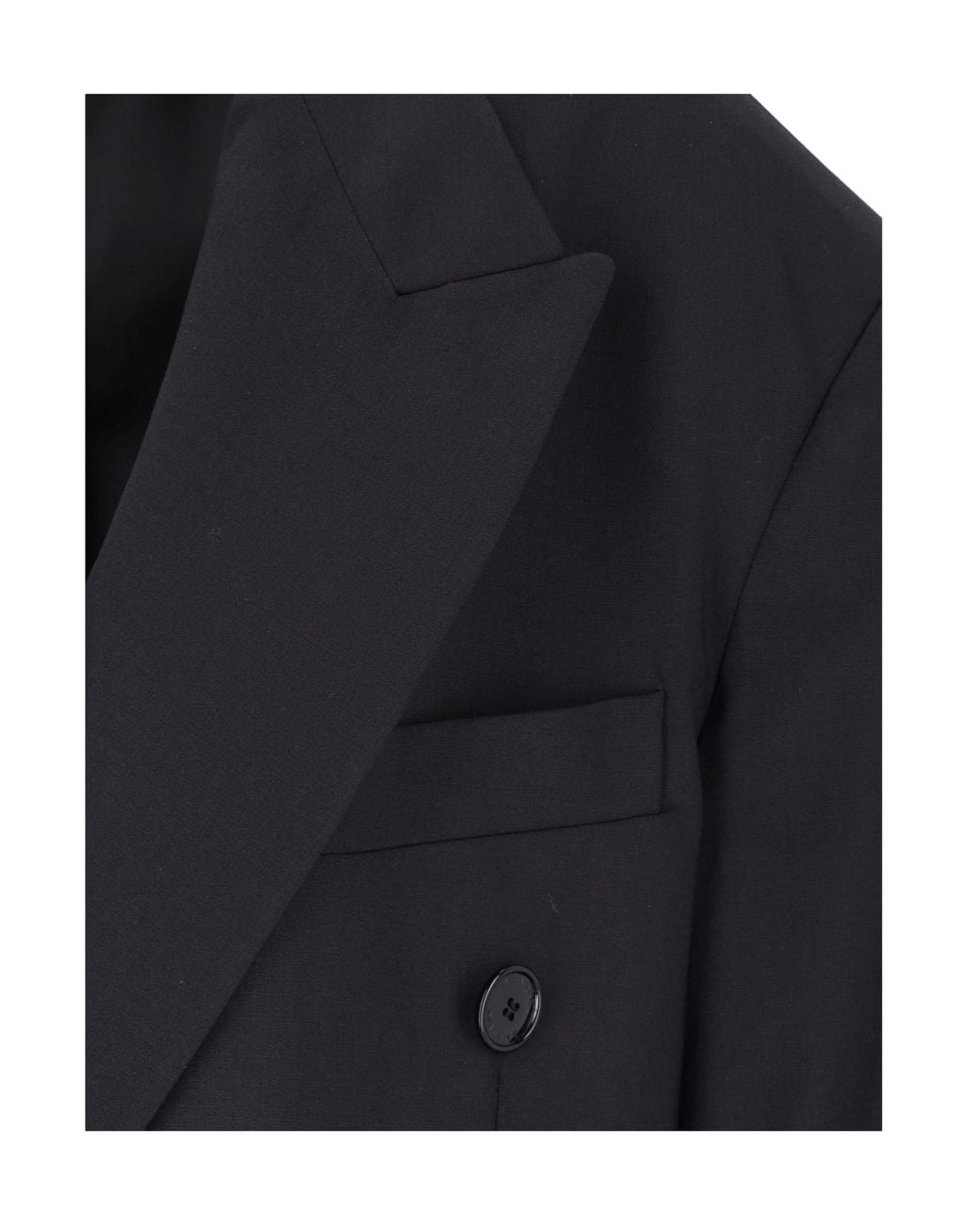 Isabel Marant Black Double-Breasted Tailored Blazer