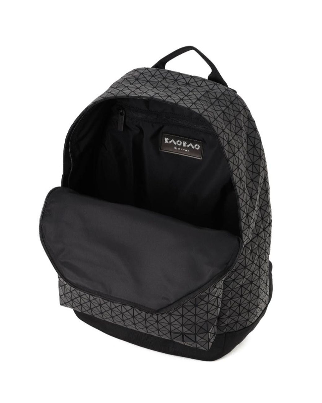 Issey Miyake Black Geometric Panelled Backpack