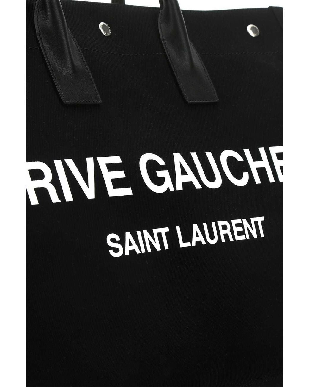 Saint Laurent Black Rive Gauche Large Tote Bag for men