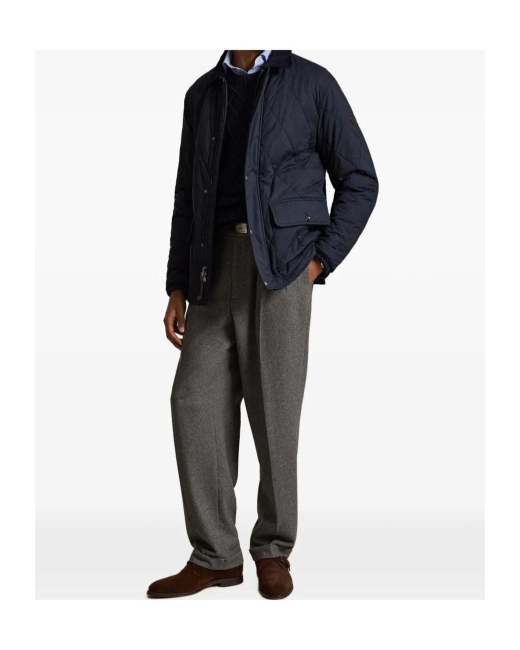 Polo Ralph Lauren Blue Apos;S The Beaton Quilted Car Coat for men