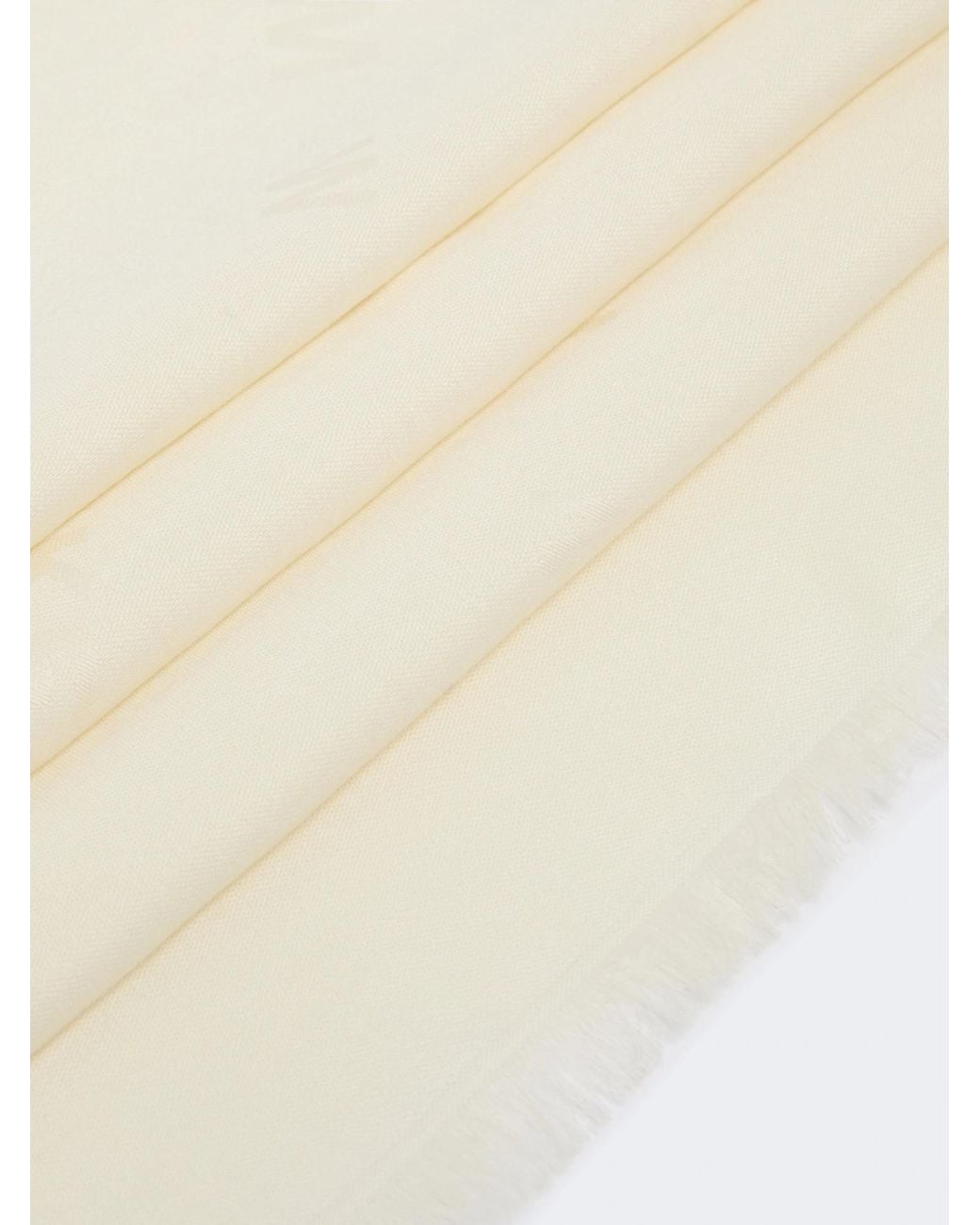 Weekend by Maxmara White Jacquard Wool And Silk Shawl