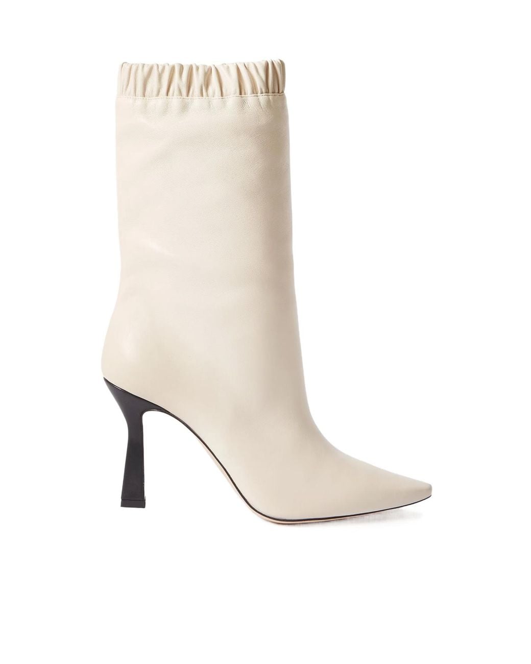 Wandler White Lina Leather Ankle Boots