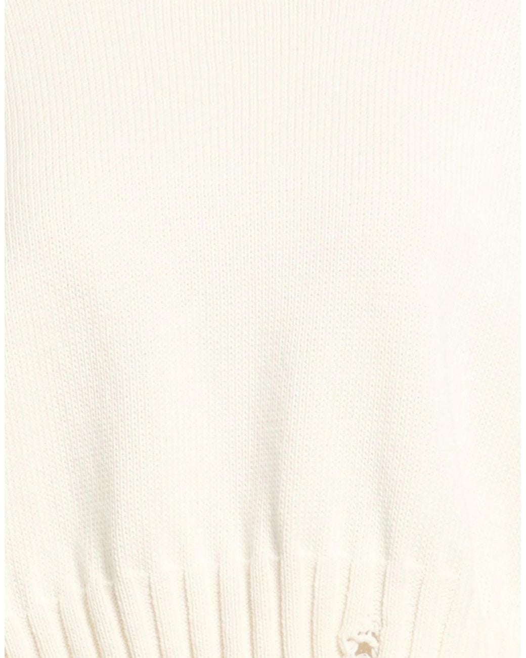 Marni White Minimalist Solid Color Knitwear